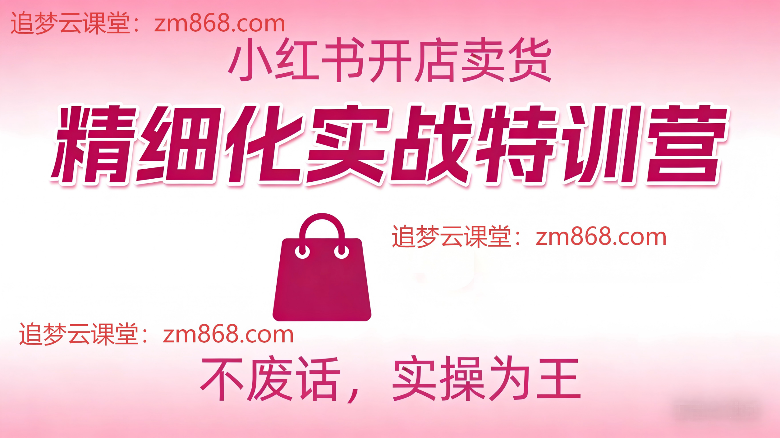 2025年小红书店铺精细化实战特训，不讲废话，实操为王，小白7天快速学会，单店月利润2W-追梦云课堂